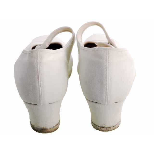 RARE KEDS Vesta Vintage Canvas Off White Heels Shoes Ladies 7-7.5 Rubber Soles Shoes,On Sale Keds