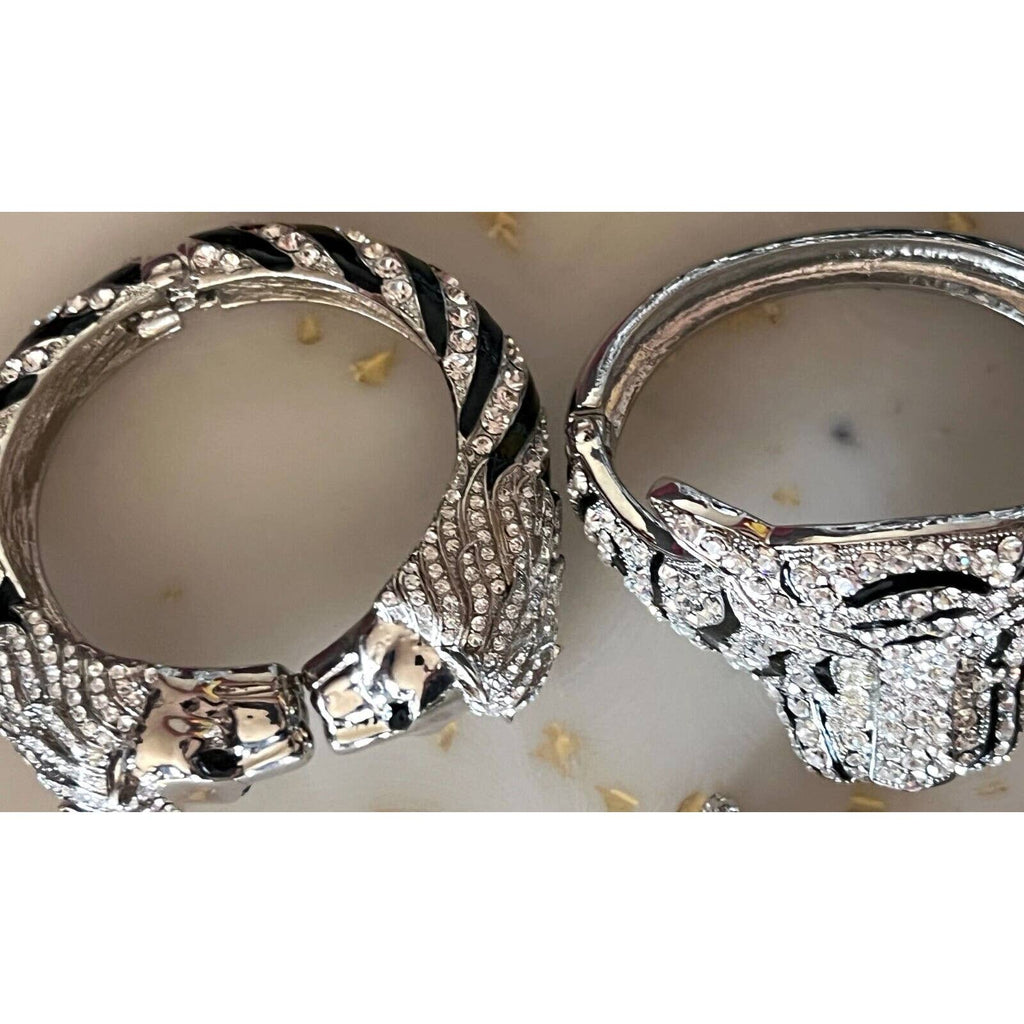 Natasha Tiger Crystal-Embellished Evening Clutch Minaudiere Bag NIB $398+ MORE! New Arrivals Natasha