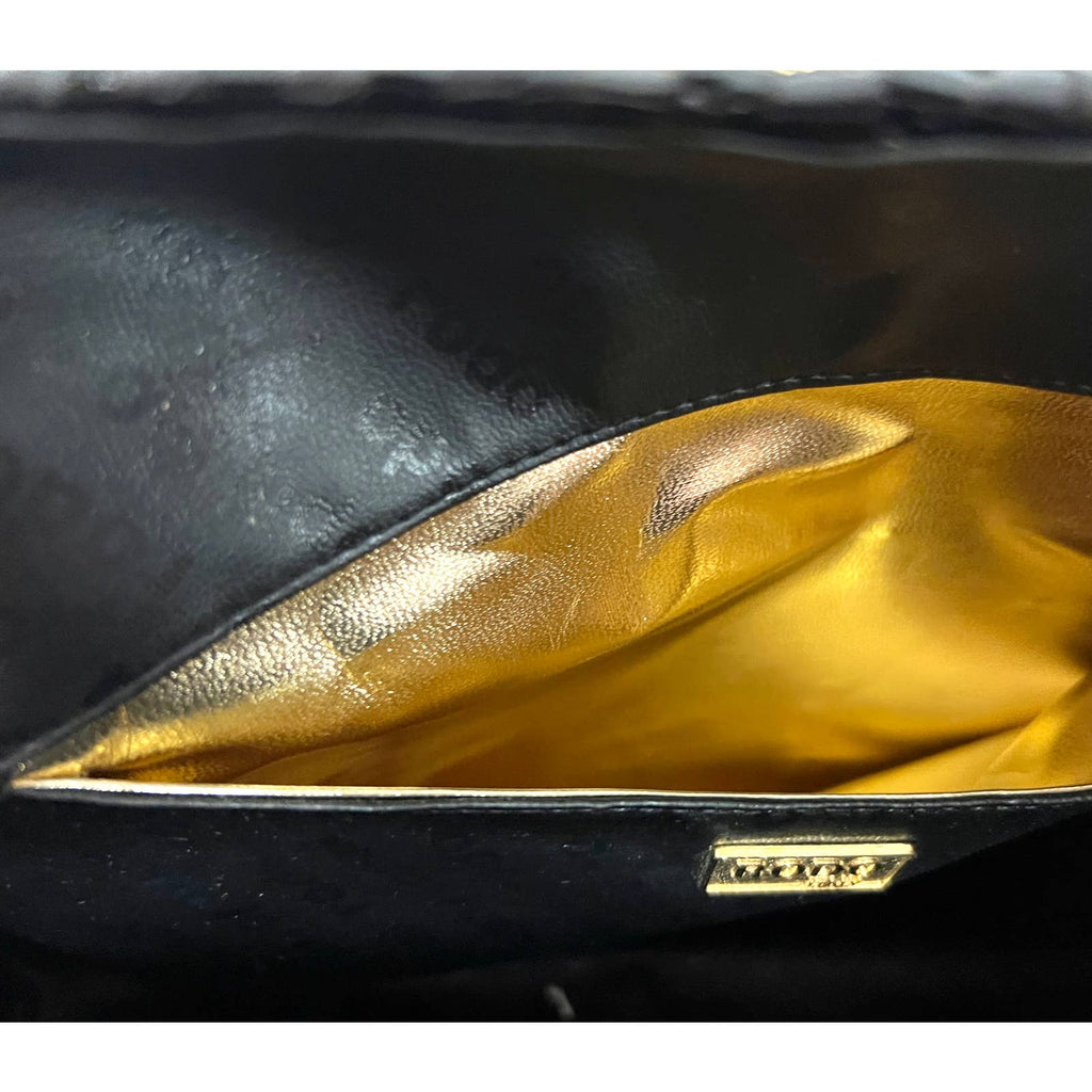 Vintage 1960s Rodo Italy Black Wicker Woven Purse Briefcase Bag NWT/Box New Arrivals Rodo