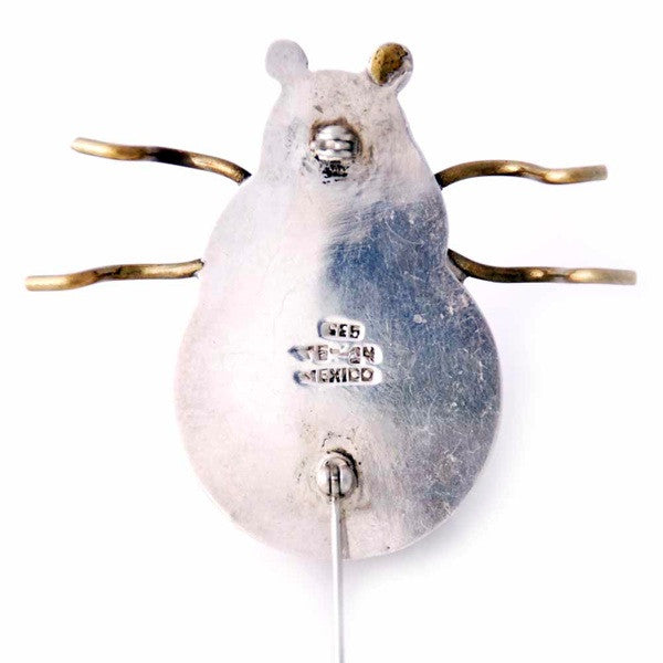 Vintage Sterling Silver Insect Brooch & Earrings Tango Aceves Taxco Mexico Jewelry Taxco