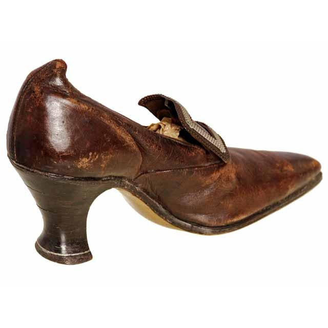 Victorian Shoe Single Pilgrim Vamp Louis Heel 1900 For Design/Collection Shoes The Best Vintage Clothing