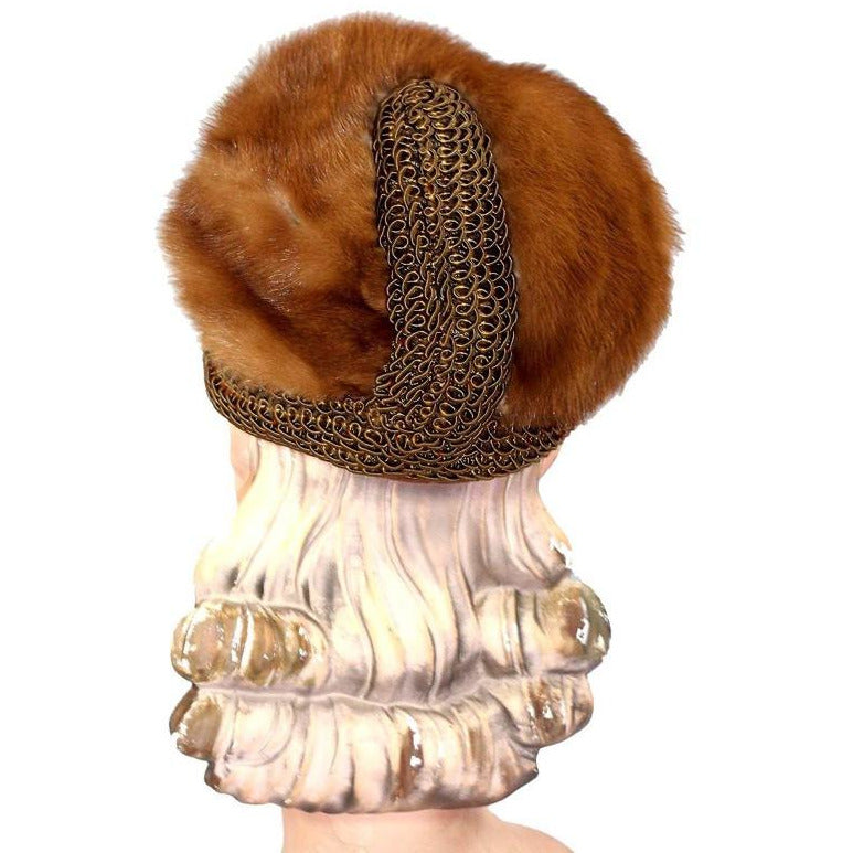 Vintage Autumn Haze Mink Hat Fab Soutache 1950S Robinsons Hats The Best Vintage Clothing