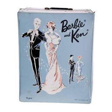 Vintage Barbie & Ken Trunk Case 1960s Ponytail Blue Vinyl - The Best Vintage Clothing
 - 1