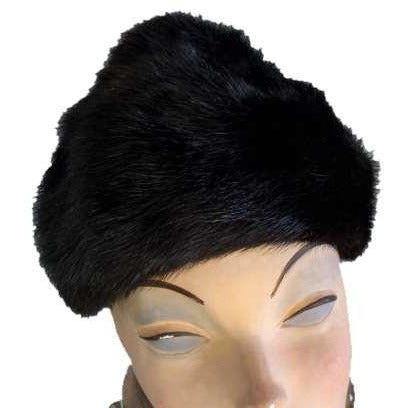 Vintage Black Ranch Mink Hat Hershey Kiss Shape 1950S Hats The Best Vintage Clothing