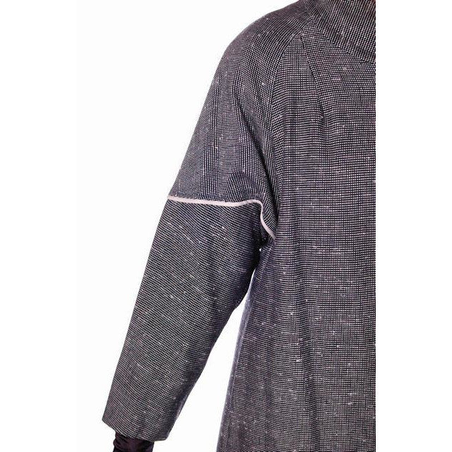 Vintage Ladies Black & White Tweed Linen Swing Coat 1950S M-L 6-14 Cart2cart vendor-unknown