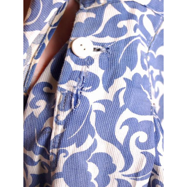 Vintage Sunsuit Swimsuit Blue Printed Cotton Playsuit Ladies 1930S Cart2cart The Best Vintage Clothing