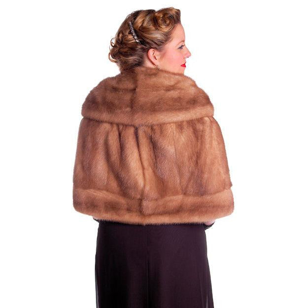 Vintage Mink Fur Stole Blonde Ranch Mink Fur 1940's Glamourous Women's vendor-unknown