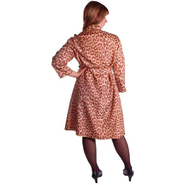 Vtg 50s Leopard Print Swing Coat M Bergdorf Goodman Rain Paka Belted Cart2cart The Best Vintage Clothing