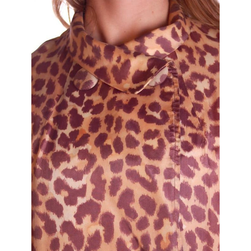 Vtg 50s Leopard Print Swing Coat M Bergdorf Goodman Rain Paka Belted Cart2cart The Best Vintage Clothing