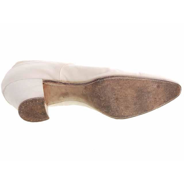 Vintage Canvas Mary Jane Shoes Ladies 7-7.5 Heels Dble Straps 1920s Wolfe Bros Shoes,Women's The Best Vintage Clothing