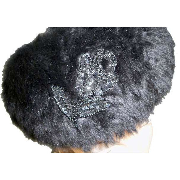Vintage Cocktail Hat Black Mousse Fur Gigi 1950S Hats,On Sale vendor-unknown