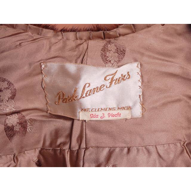 Vintage Stole Dark Brown Mink Fur Stole Park Lane Furs Women's vendor-unknown