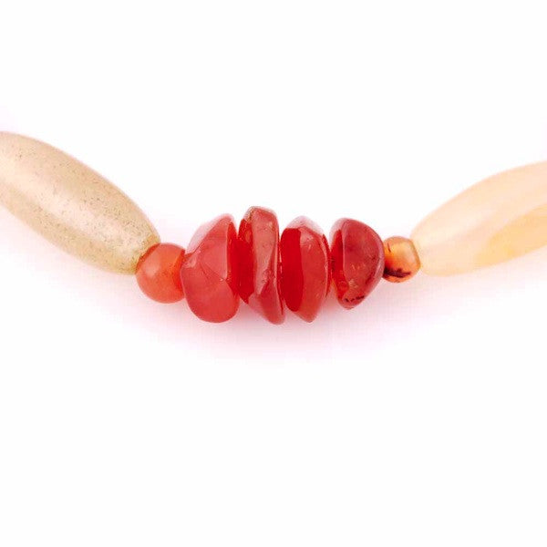 Vintage Natural Gemstone Necklace Chunky Heavy Stones 22" Jewelry The Best Vintage Clothing