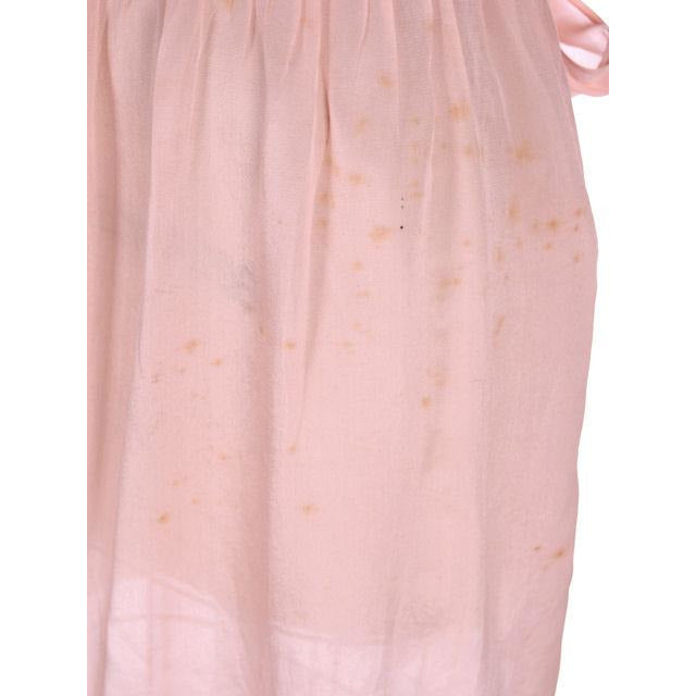 Vintage Girls Peach Silk Pongee Day Dress 1920s Drop Waist Embroidered Children's,Women's vendor-unknown