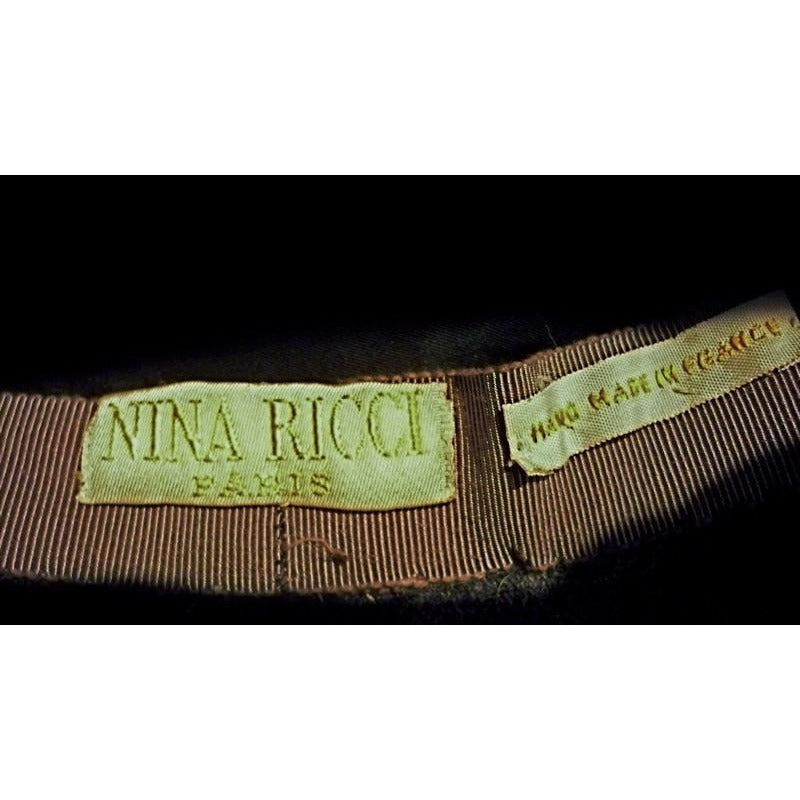 Vintage Nina Ricci Paris Couture 1950s Gray Wool Dress Suit and Hat 36-25-38 Women's,New Arrivals Nina Ricci