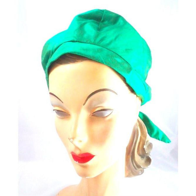 Vintage Green Silk Bubble Beehive Hat 1950s Large Hats The Best Vintage Clothing