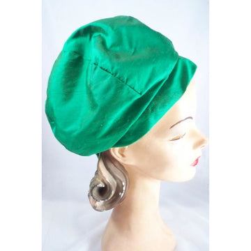 Vintage Green Silk Bubble Beehive Hat 1950s Large - The Best Vintage Clothing
 - 1