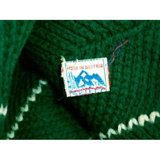 Vintage Hand Knit Green Hat Austria 1950S Unisex Hats,On Sale vendor-unknown