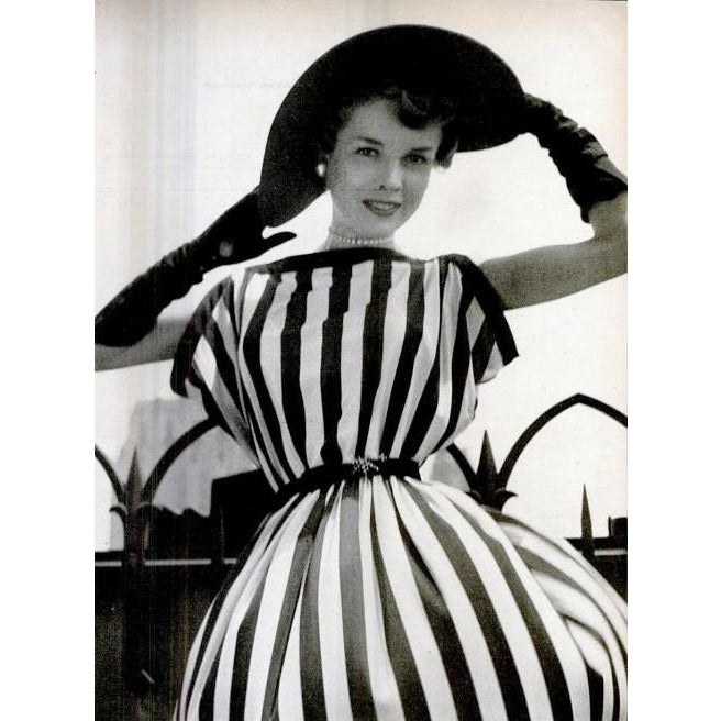 Vintage Henry Rosenfeld Blue Crystal Pleated Nylon Dress 1950s 40-28-Free Cart2cart The Best Vintage Clothing