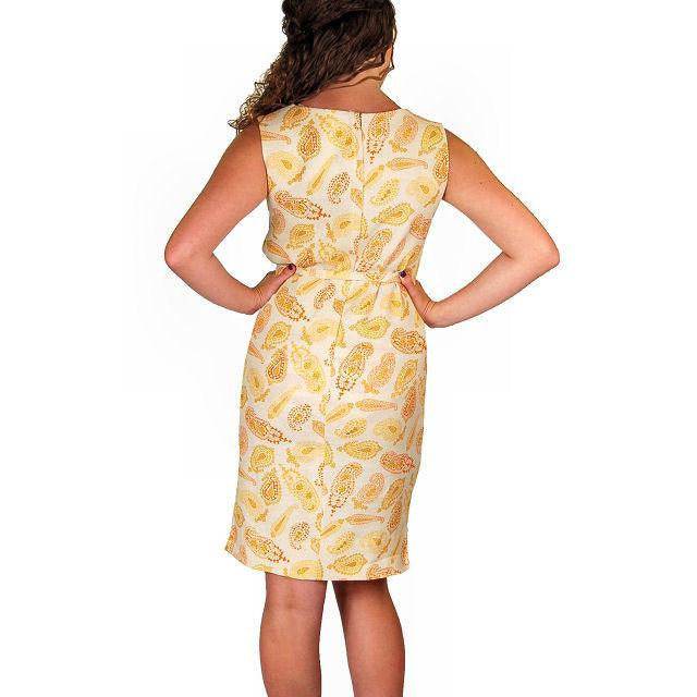 Vintage Dress Irish Linen Paisley Shift 1960S 42-37-46 Cart2cart The Best Vintage Clothing