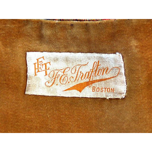 Vintage Ladies Opera Coat Orange/Turquoise Metallic Brocade Deco Pattern 1918 M Women's The Best Vintage Clothing