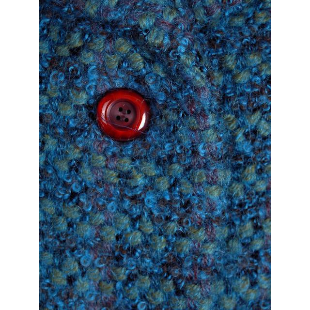 Turquoise Mohair Tweed Mollie Abrahamson Vintage Ladies Suit 1950s 43-26-36 Cart2cart Monte, Sano, & Prozan