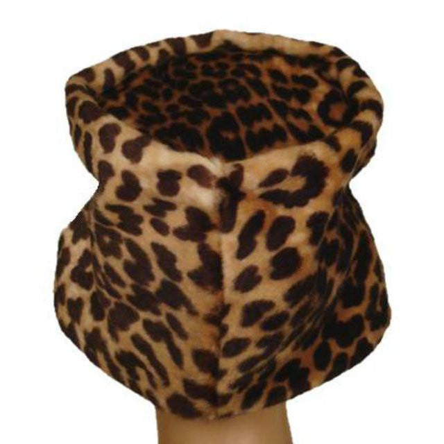 Vintage Hat Leopard Faux Fur Felt Bucket Hat 1950S Hats The Best Vintage Clothing