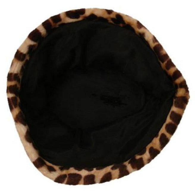 Vintage Hat Leopard Faux Fur Felt Bucket Hat 1950S Hats The Best Vintage Clothing