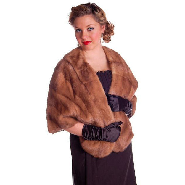 Vintage Mink Stole Light Autumn Haze Fur Stole Coronet Shops