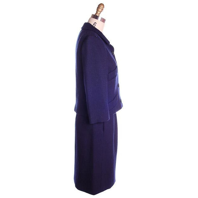 Vintage Navy Blue Wool Suit Ben Zuckerman Sz 4 Late 1950s – The Best ...