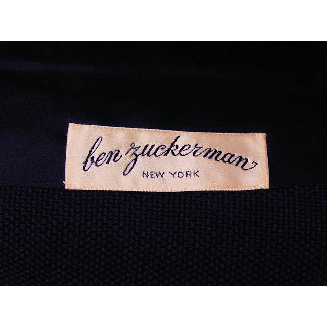 Vintage Navy Blue Wool Suit Ben Zuckerman Sz 4 Late 1950s Women's Ben Zuckerman