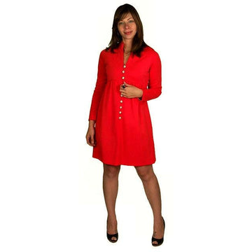 Vintage Dress Bright Orange Knit Tunic Rodrigues 1970S - The Best Vintage Clothing
 - 1