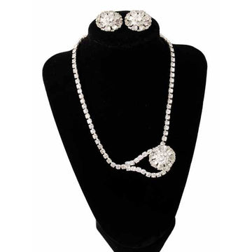 Vintage Paul Michael Rhinestone Necklace & Ears 1950S Cart2cart vendor-unknown