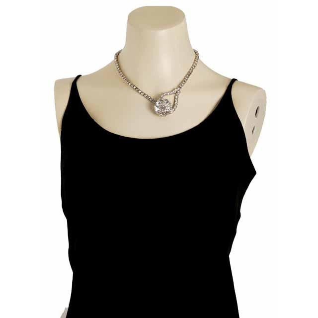 Vintage Paul Michael Rhinestone Necklace & Ears 1950S Cart2cart vendor-unknown