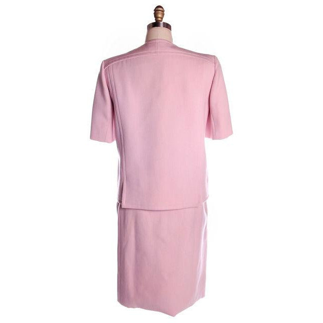 Vintage Pink Wool Suit Ben Zuckerman 1960's SZ 4 Women's Ben Zuckerman