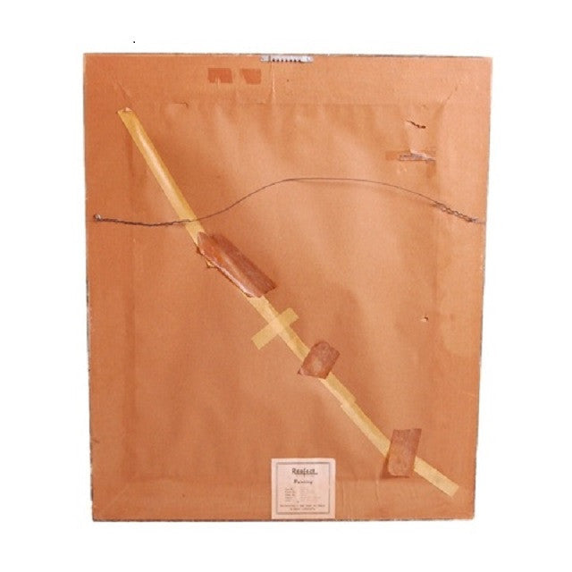 Vintage Reofect Painting Basketmaker Van Cleeve Pretty Lady 21x 25 1960s Cart2cart The Best Vintage Clothing