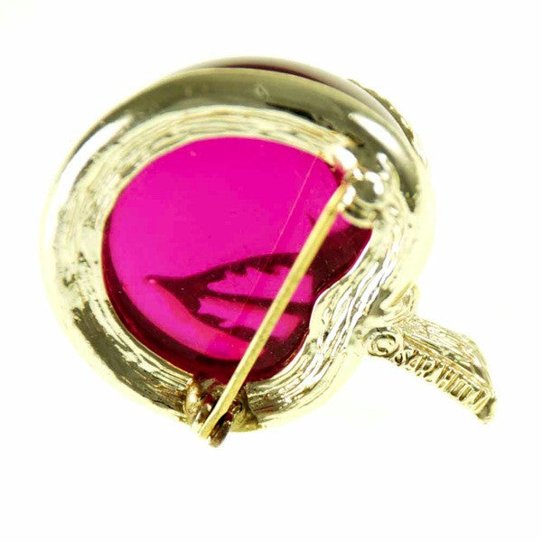 Vintage Sarah Coventry Pink Lucite Apple Pin 1950S On Sale Sarah Coventry