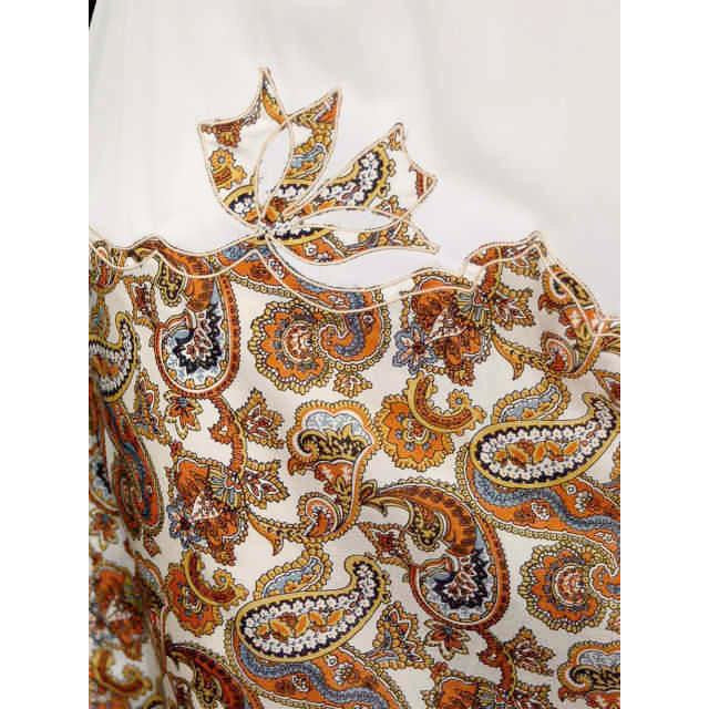 Vintage Half Slip Silk Paisley Appliqué Elizabeth Arden 1950S Small Cart2cart The Best Vintage Clothing