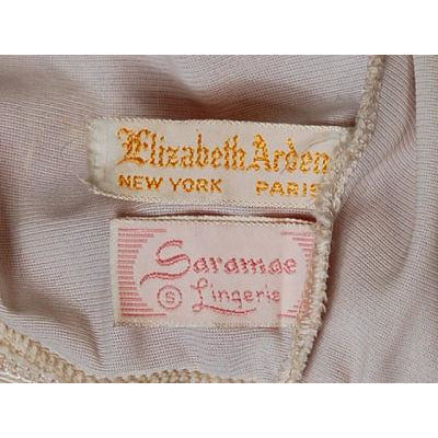Vintage Half Slip Silk Paisley Appliqué Elizabeth Arden 1950S Small ...