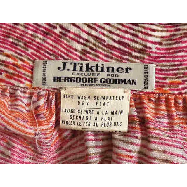 VTG 1970s J. Tiktiner for Bergdorf Goodman Monet Print Wrap Skirt Made in France Sz 6 Cart2cart The Best Vintage Clothing