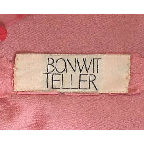 Vintage Silk Chiffon Pink Fantasy Dress Molly Parnis 1970S 34-28-44 Women's Mollie Parnis