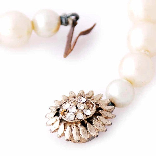 Vintage Simulated Pearls Milady 7 MM Single Strand 18" 1940S On Sale vendor-unknown