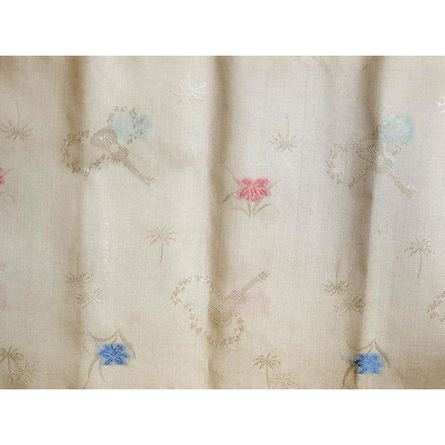 Vintage Silk Day Dress Pavion David Barr 1950s 36-24-Free Palm Tree Guitar Print Cart2cart Pavion