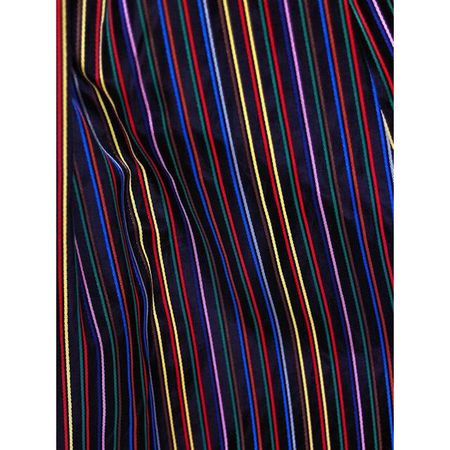 Vintage Skirt Black w/ Bright Primary Stripes 1940's XS On Sale The Best Vintage Clothing