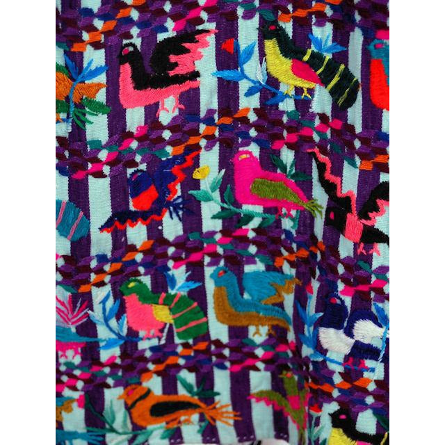 Vintage Skirt Hand Woven w/ Hand Embroidery Embroidered Birds 1940s New Arrivals The Best Vintage Clothing