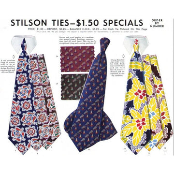 Vintage Stilson Mens Tie Ad 1940S 8X11 - The Best Vintage Clothing
