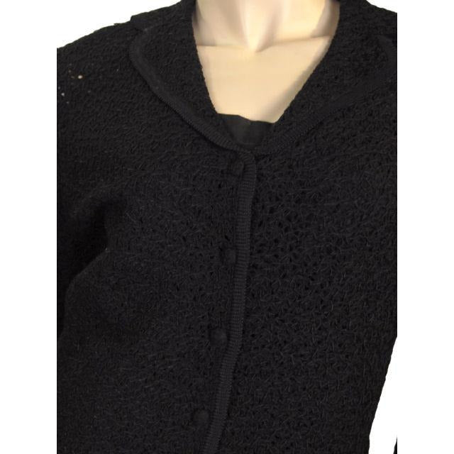 Vintage Vienna Model Wool Soutache Suit Black 1950S 32-28-36 Cart2cart The Best Vintage Clothing