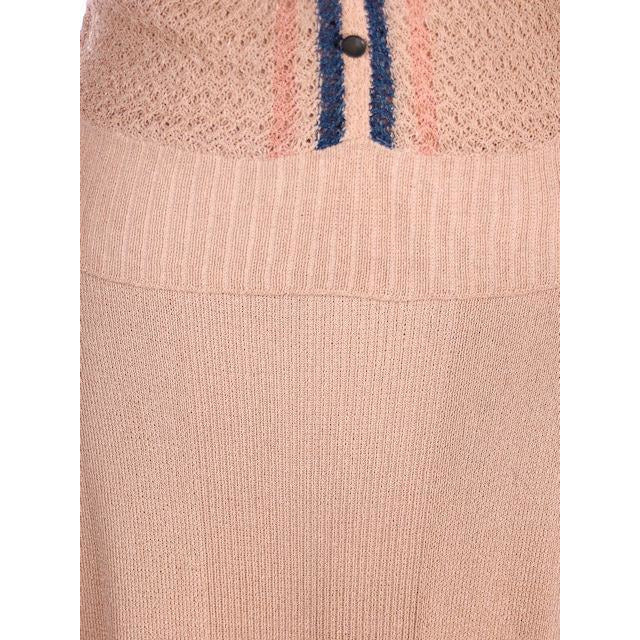 Vintage Womens Rayon Knit 2PC SUit 1930s Beige/Blue 45-34-42 Cart2cart The Best Vintage Clothing